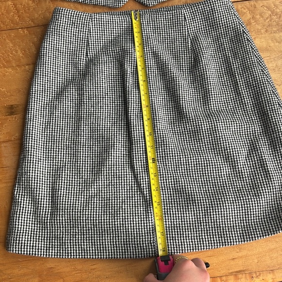 Banana republic wool blend houndstooth skirt size 6 - Picture 5 of 6